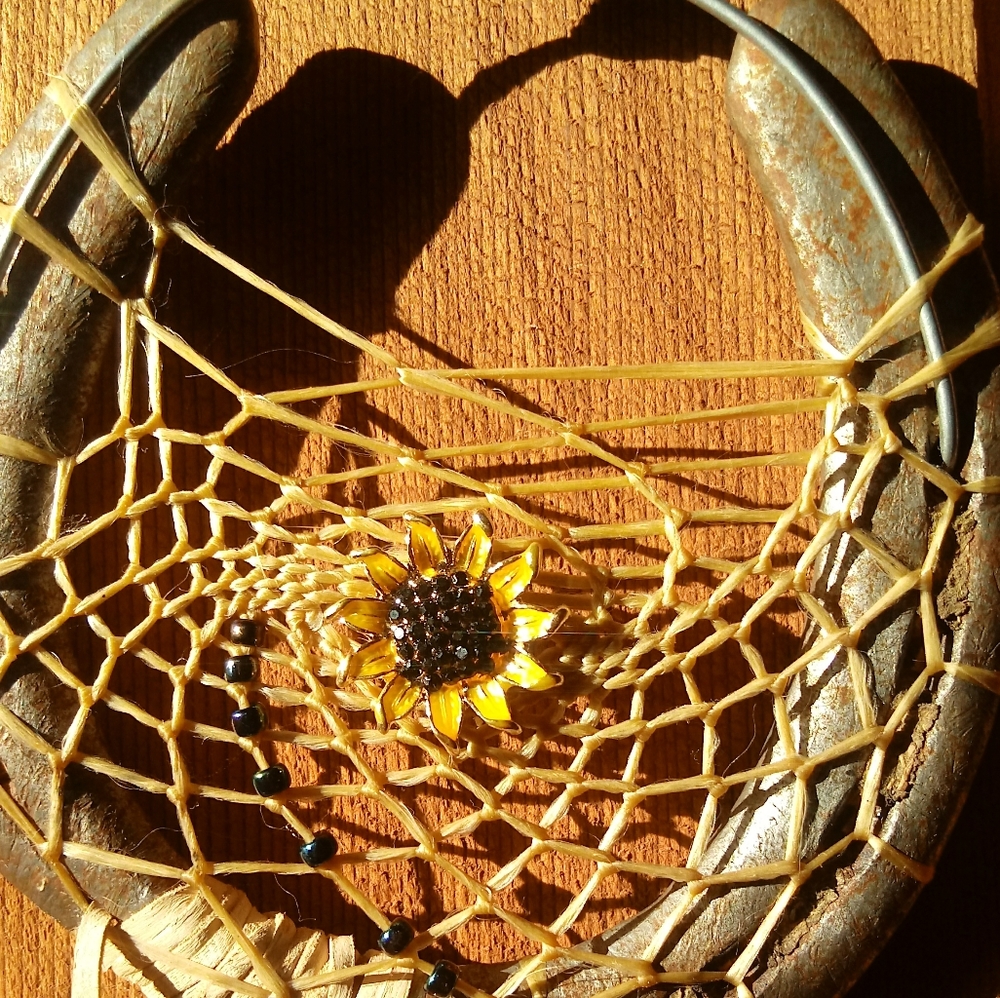 Horse shoe dream catcher